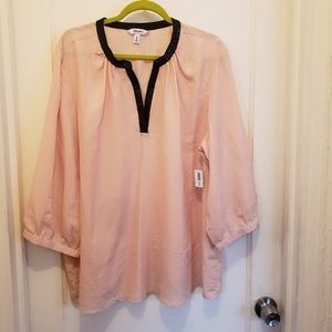 Blush Old Navy Top Sequined Collar XXL